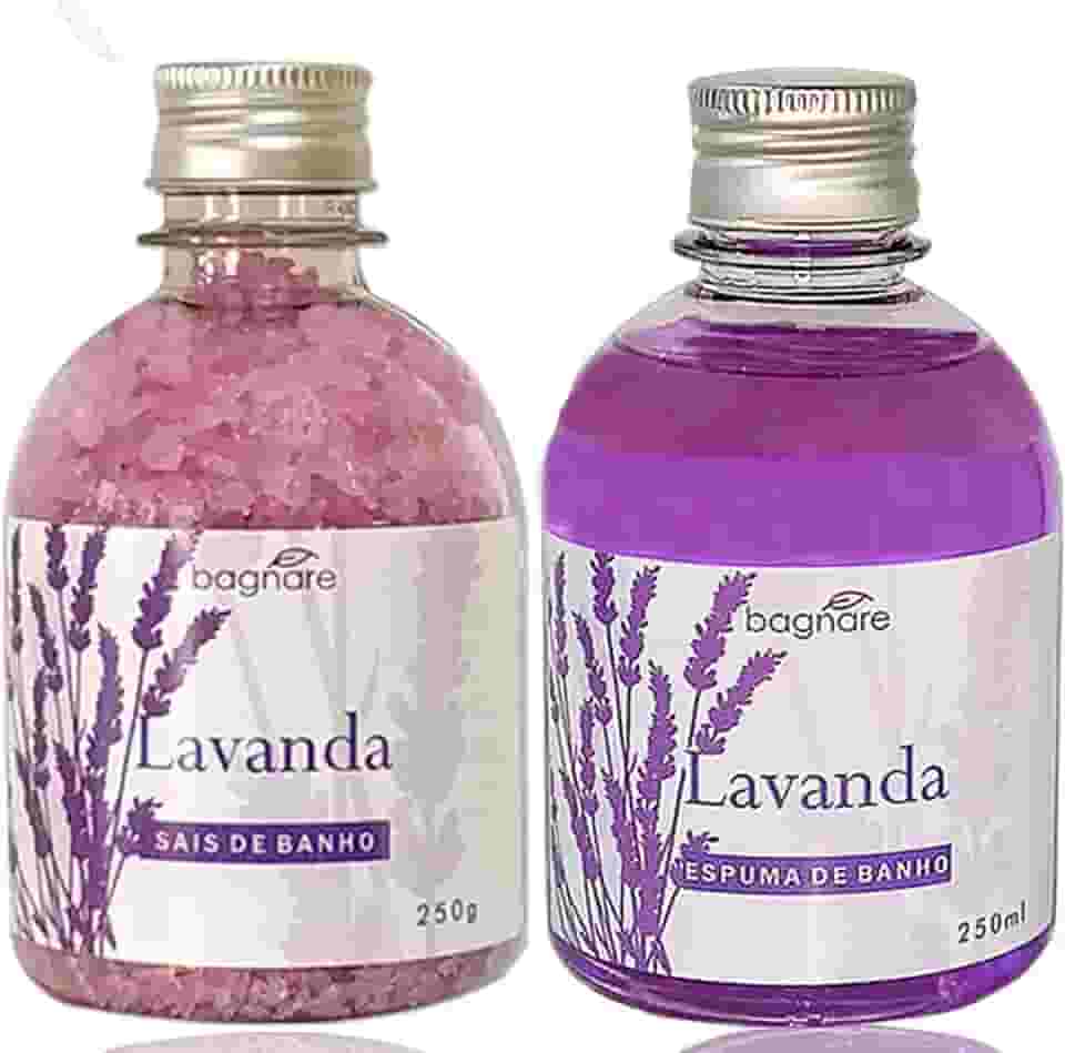 Sais De Banho e Espuma para Banheira Hidro Relaxante Lavanda