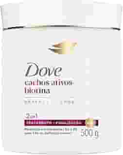 Dove Máscara Capilar 2 em 1 Cachos Ativos + Biotina 500g