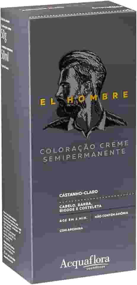 Acquaflora Castanho Claro Kit Coloração Creme Semipermanente El Hombre