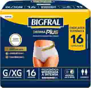 Roupa Íntima Bigfral Derma Plus G/XG 16 Unidades
