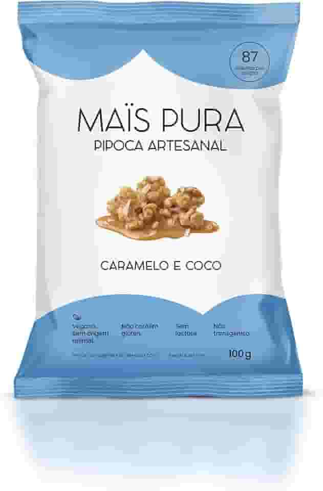 Mais Pura Pipoca Artesanal Maïs Pura Sabor Caramelo & Coco 100G