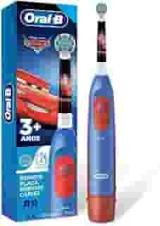 Oral-B Cars, Escova de Dentes Elétrica Infantil (+3 anos), Cabeça Redonda, 1 Unidade