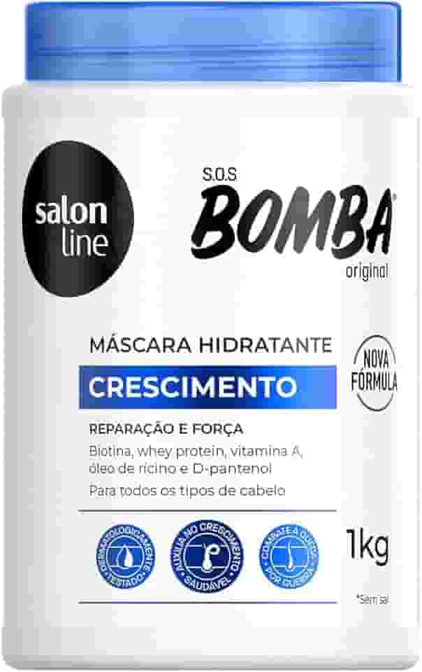 Salon Line, Máscara Capilar, SOS Bomba, Reparação e Força - Todos os Tipos de Cabelos, 1 Kg