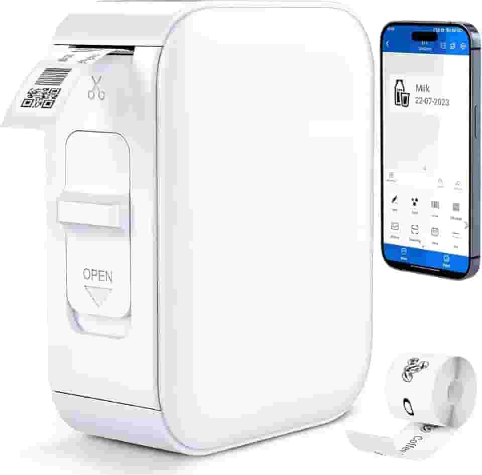 Impressora Portatil, Etiquetadora Adesiva, Impressora Termica, Impressora Termica Etiquetas, Etiquetadora, Mini Lmpressora de Etiquetas, Bluetooth