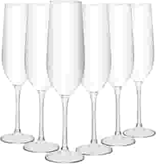 WOLFF - Conjunto 6 Taças para Champagne Crex 270ml Cristal