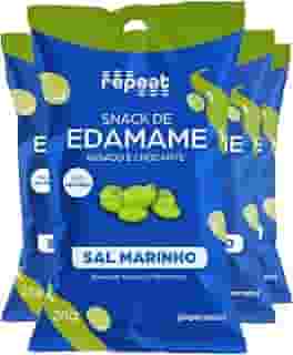 Kit 4 Packs Snack De Edamame Sal Marinho Repeat 28G
