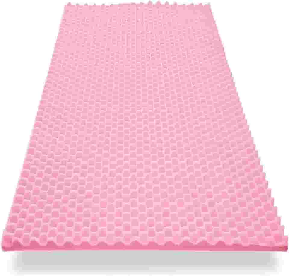 Colchão Casca De Ovo Anti-escaras SOLTEIRO D23 Ortopédico Rosa
