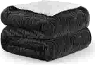 Elegear Cobertor de Pele Sintética Cinza – Super Macia, Quente e Aconchegante para Cama, Sofá, Outono e Inverno – 127x153cm, Decorativa e Felpuda