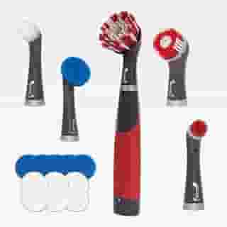 Kit de escova elétrica de limpeza Rubbermaid Reveal Power Scrubber, 18 peças