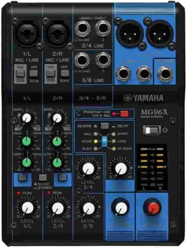 Mesa de Som Analógica MG 06X Yamaha