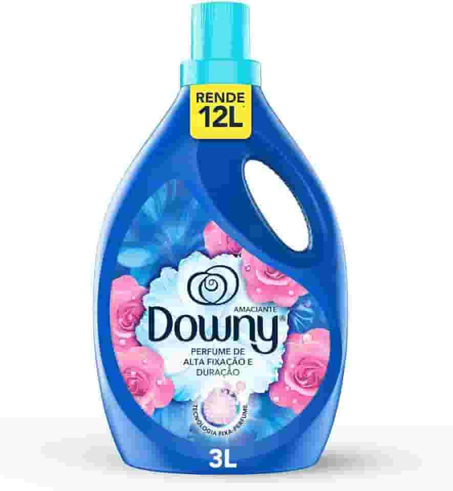 Downy Amaciante Concentrado Brisa de Verão 3L, Rende 12L, Perfume com Notas de Flores e Ar fresco