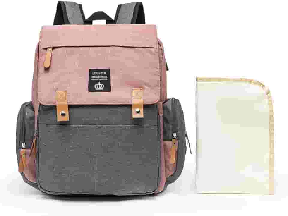 Mochila Bolsa Maternidade Feminina Lequeen Impermeável Bebê Menina Menino