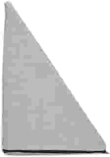 Travesseiro Triangular Espuma Encosto Anatômico Adulto Apoio Costas Repouso Leitura 36x58x34 (Cinza)