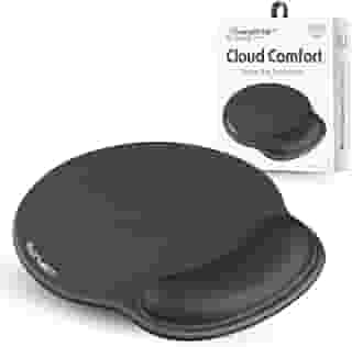 Mouse Pad Cloud Comfort Ergonômico Premium, Apoio de Pulso em Gel, Base Antiderrapante, Costura Reforçada, Superfície Suave e Precisa, Ideal para Escritório, Home Office ou Gamer - CompleteTech®