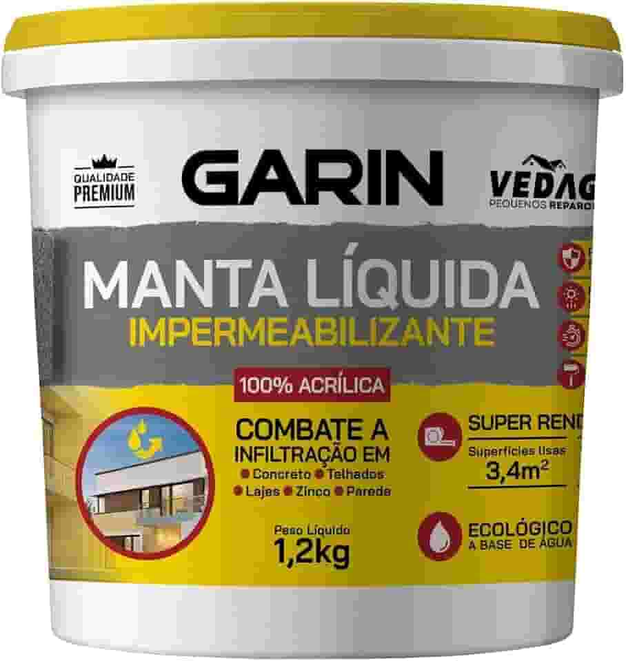 Manta Líquida Impermeabilizante 1,2kg (Cinza)