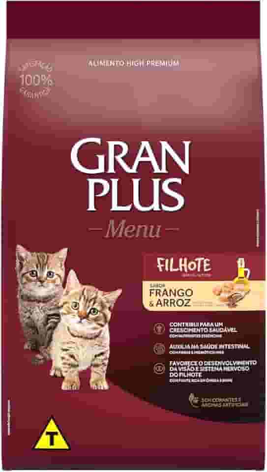 Granplus Ração Para Gatos Filhotes Gran Plus Frango E Arroz 3Kg
