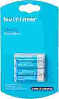 Pilhas Recarregáveis AAA 1000Mah com 4 Unidades Multi - CB050