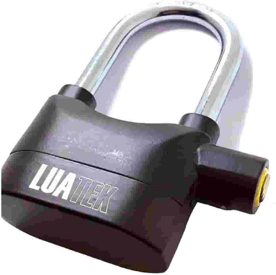 Cadeado com Alarme Sirene Grande Anti furto 110db Som Alto Segurança