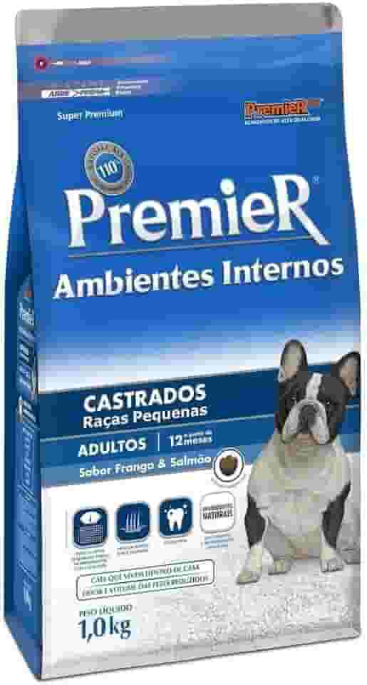 Ração Premier para Cães Adultos Castrados Sabor Frango e Salmão 1kg