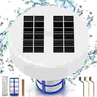 Pearpot Ionizador Solar para Piscina, Purificador de Piscina com Energia Solar, Mata Bactérias e Previne Crescimento de Algas