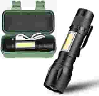 Mini Lanterna Led Tática 3 Modos Recarregável Camping Lampião