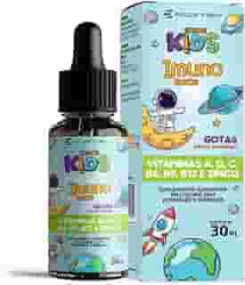 Multivitaminico Infantil - A D C B6 B9 B12 e Zinco - Sabor Morango 30Ml - Ecomev (Unidade)