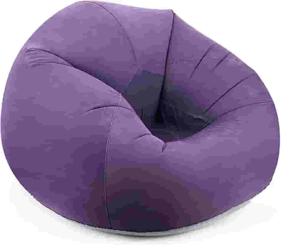 Roxo, 76*53 cm, Puff, Puff Quarto, Pufe, Sofa Inflavel, Puf, com Dispositivo de Inflação Manual
