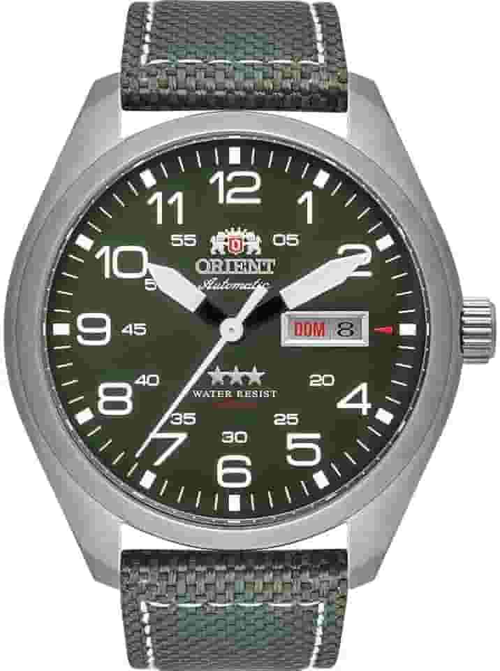 Relógio Orient Masculino Ref: F49sn020 E2ep Automático Militar Prateado