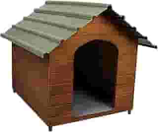 Casa Casinha De Cachorro com Telhado Ecológico Grande N5 (Cerejeira)