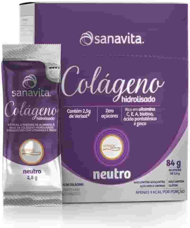 Colágeno Verisol Hidrolisado - 30 Sticke de 2.8g Neutro, Sanavita