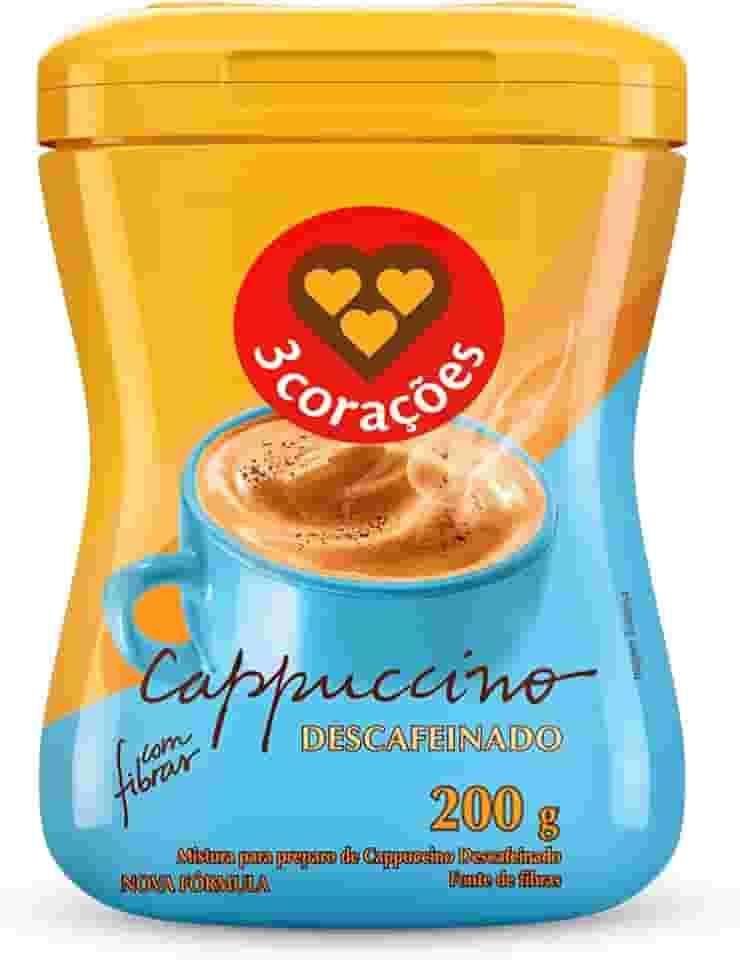 3 Corações Cappuccino Descafeinado, 200g