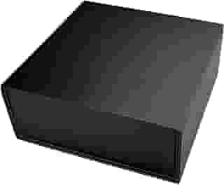 Caixa de Presente Preta Rígida Quadrada 18x18x7cm Modelo Super Luxo Fechamento Magnético com Imã Embalagem Premium Para Presentes Kits e Brindes