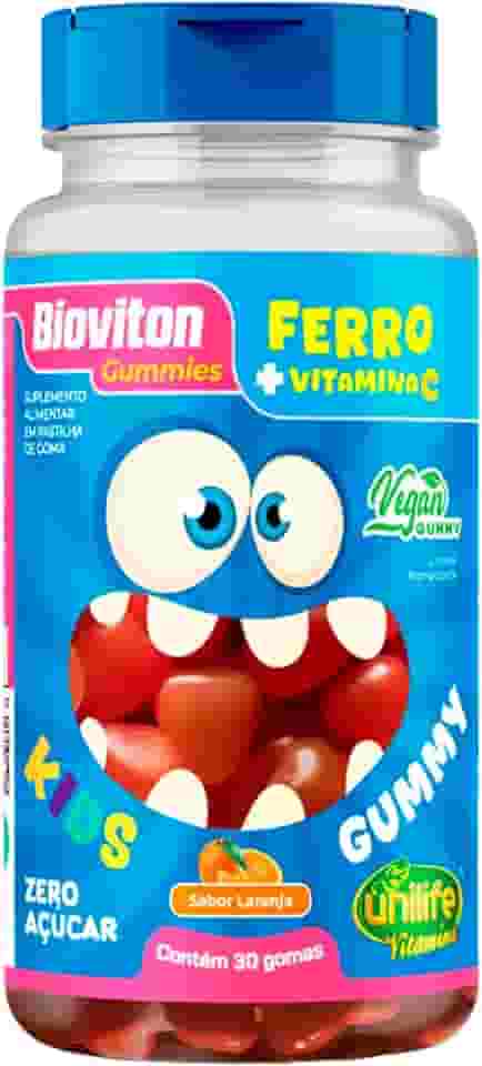 Gummy Kids Ferro + C Unilife 30 gomas Laranja