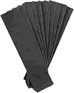 Fitas Antiderrapantes para Pisos e Escadas, 10 Peças, 22cm x 5cm, Preta