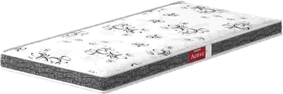 Colchão de Espuma Solteiro Active D28 Liso 12cm de altura x 88cm de largura, ProDormir