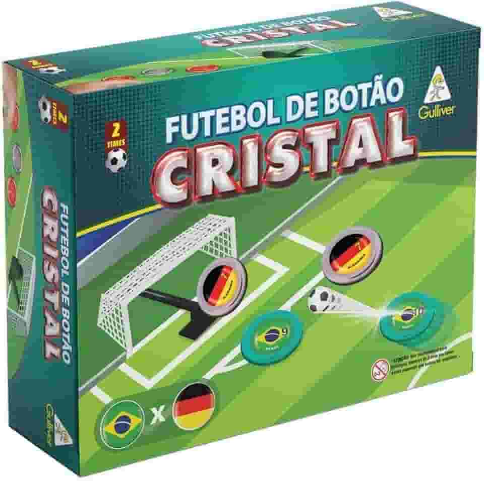 Jogo Futebol de Botão, Brasil x Alemanha, Gulliver, 27 Peças
