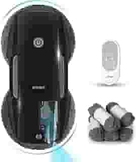 Robô de Limpeza de Janelas FMART T9Pro, Pulverização Inteligente com Atomização Ultrassônica, 3800PA, Planejamento Inteligente de Rotas com IA, Tecnologia de Detecção de Bordas, Controle Remoto