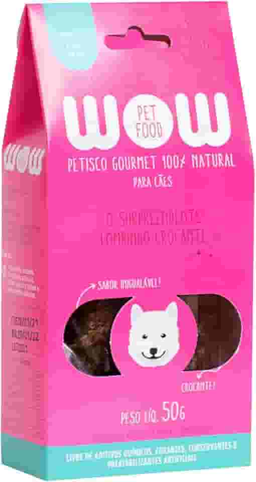 Petisco Natural Wow Pet Food de lombinho crocante para cães 50g