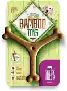 Brinquedo para Cachorro, Grande, Brinquedo de Osso Bamboo, Modelo Y, Resistênte e Divertido