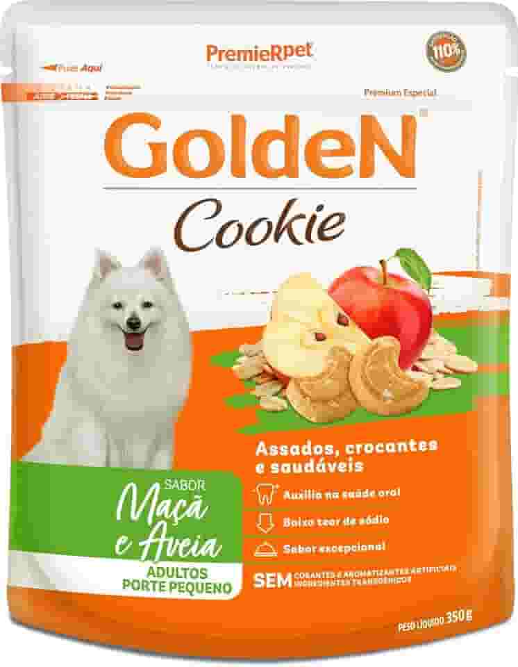 GOLDEN COOKIE CAO ADULTO PORTE PEQUENO MAÇÃ E AVEIA 350G