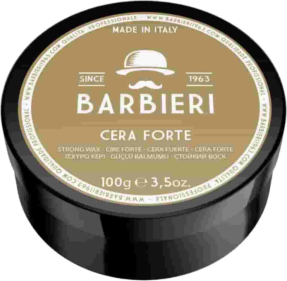 BARBIERI Desde1963- Cera Pomada Forte Italiana Para Cabelos Masculinos– Fixação Alta e Efeito Luminoso Duradouro