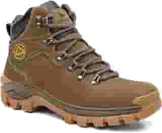 Bota Masculina Coturno em Couro e Palmilhas Ortopédicas em Gel com C.A