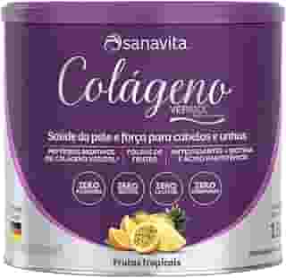 Sanavita Colágeno Hidrolisado Verisol - Pele e Cabelos - Frutas Tropicais - 150g