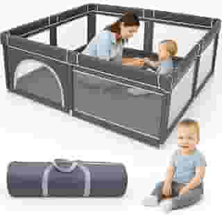 Cercado Para Bebês Chiqueirinho Playground Infantil Grande Desmontável Resistente Com Bolsa De Transporte CERCADINHO -180x150x68 - MJ BRANDS