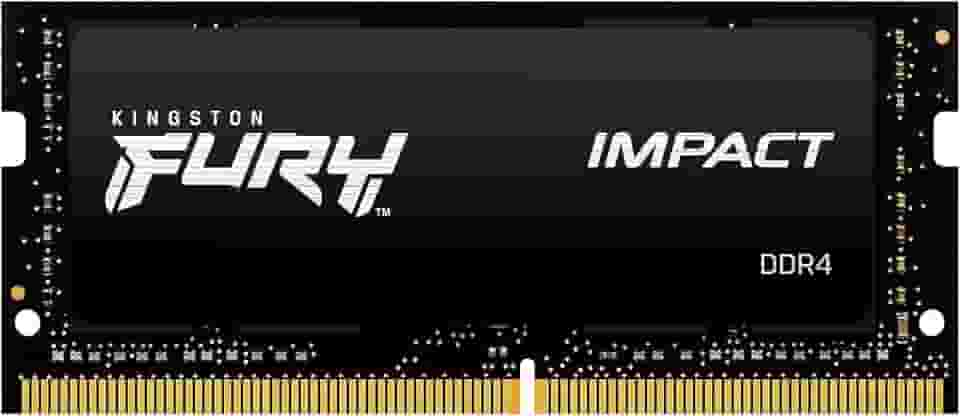 KF432S20IB/8 - Memória 8GB SODIMM DDR4 3200Mhz FURY Impact 1,35V 1Rx8 260 pinos para notebook, Preto