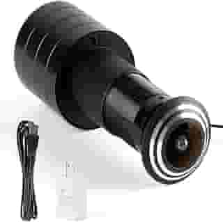Kasfye Câmera olho mágico de porta, câmera IP HD 1080p orifício de porta com lente olho de peixe de 1,78 mm, ângulo largo de 180 graus, Tuya, aplicativo inteligente, câmeras USB de segurança