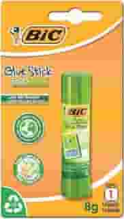 Cola Bastão 8g, BIC ECOlutions Glue Stick, 886640, Transparente, Plástico 100% Reciclado, Não tóxico e seguro para crianças