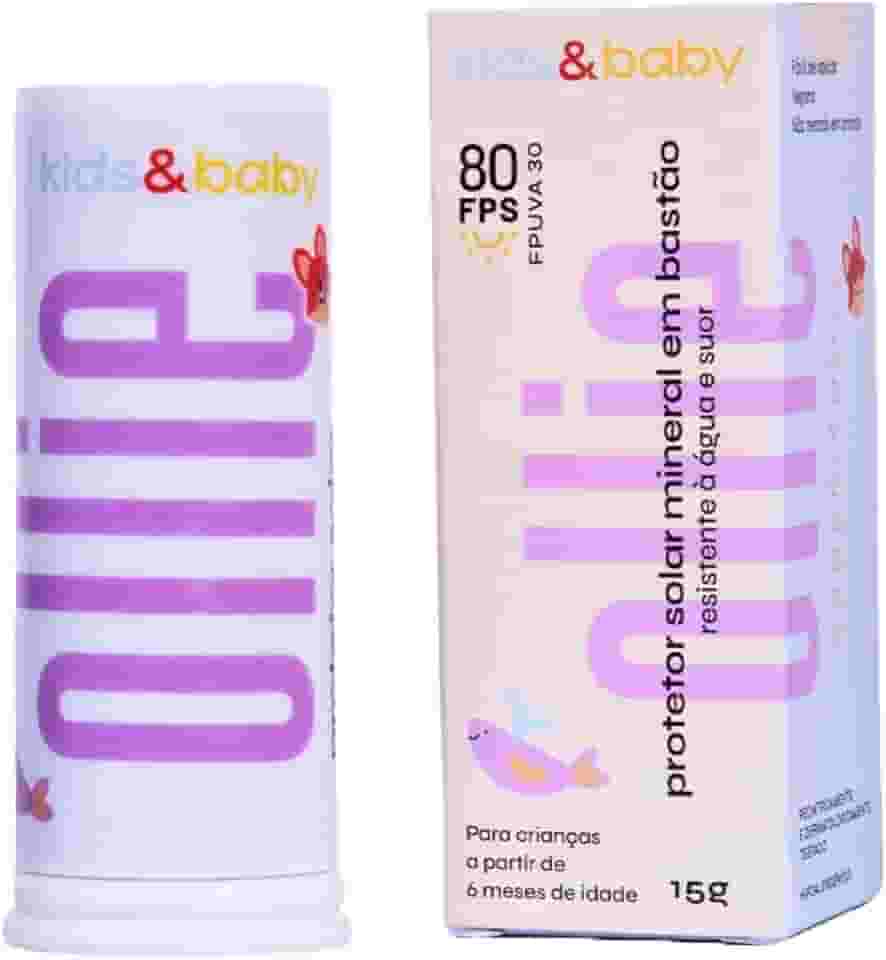 Protetor Solar Infantil em Bastão Mineral FPS 80 FPUVA 30​