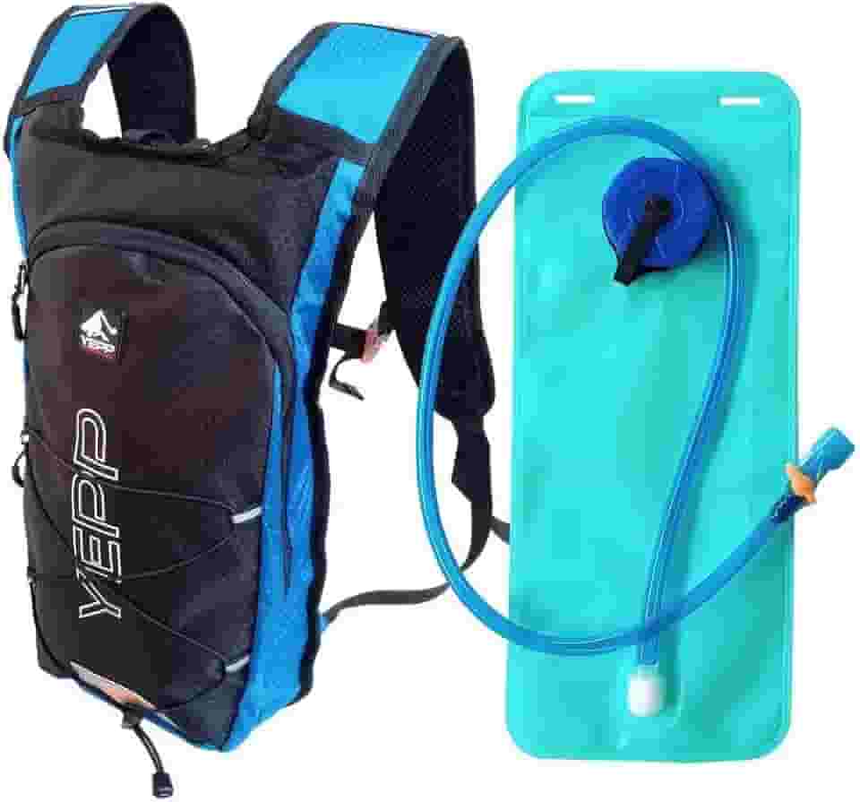 Mochila Hidratação 8l Corrida Caminhada Maratona Camping Top Cor:Azul