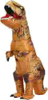 Fantasia inflável de dinossauro KOOYNN para adultos, fantasia de Halloween T-rex para adultos